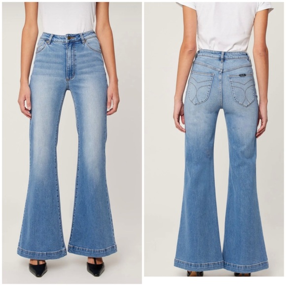 ROLLA'S Denim - ROLLA'S Light Blue High-Rise Flare Jeans